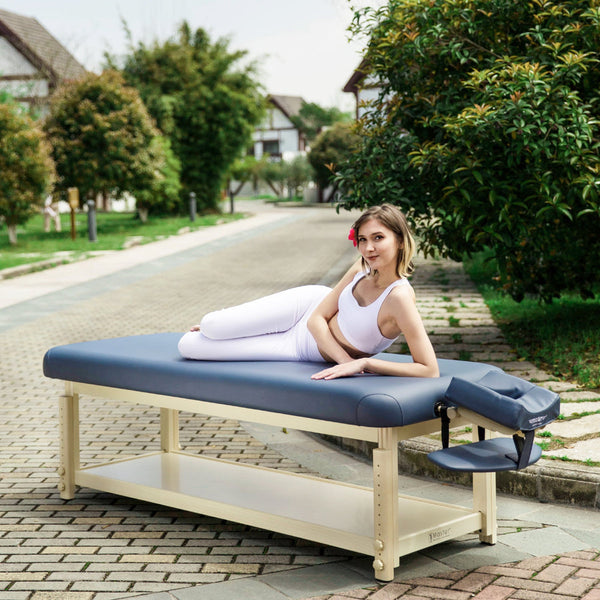 Master Massage Laguna Stationary Massage Table 76cm (Royal Blue)
