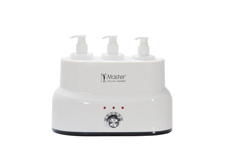 Master Massage 3-bottle Oil, Lotion, Cream Warmer Salon SPA Massage Body Therapy