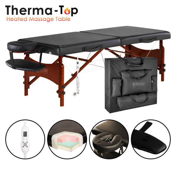 Master Massage 70cm Roma Portable Massage Table Package with THERMA-TOP