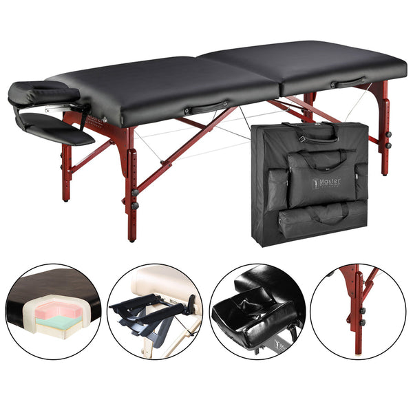 Master Massage 70cm Memory Foam Montclair Portable Massage Table