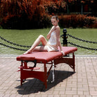 Master Massage 70cm FAIRLANE Portable Massage Table Package with Therma-Top - Adjustable Heating System! (Cinnamon Color)
