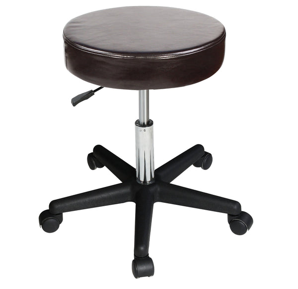 Master Massage Beauty Rolling Swivel Hydraulic Massage Stool, Coffee Colour