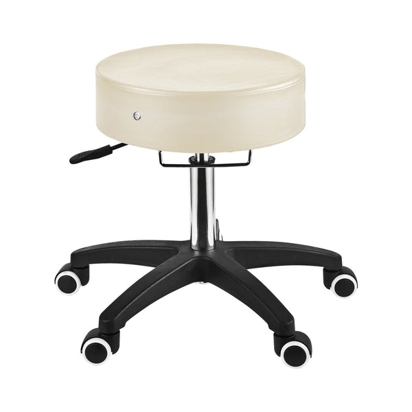 Master Massage The Glider Adjustable Rolling Stool Beauty Stool- Cream