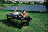 Master Massage 76cm GALAXY Portable Massage Table Package with a Sophisticated Black on Black Color