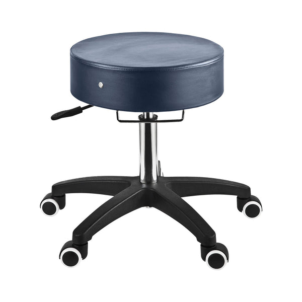 Master Massage The Glider Adjustable Rolling Stool Beauty Stool- Royal Blue