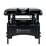 Master Massage 70cm GALAXY Massage Table with THERMA-TOP Built-In Adjustable Heating System, Sophisticated Black on Black Color Theme!