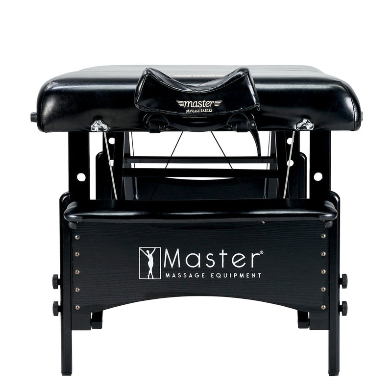 Master Massage 70cm GALAXY Massage Table with THERMA-TOP Built-In Adjustable Heating System, Sophisticated Black on Black Color Theme!