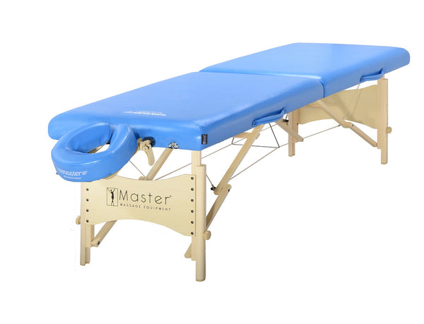Master Massage 76cm Skyline Portable Massage & Exercise Table Essential Package, Marina Blue Color