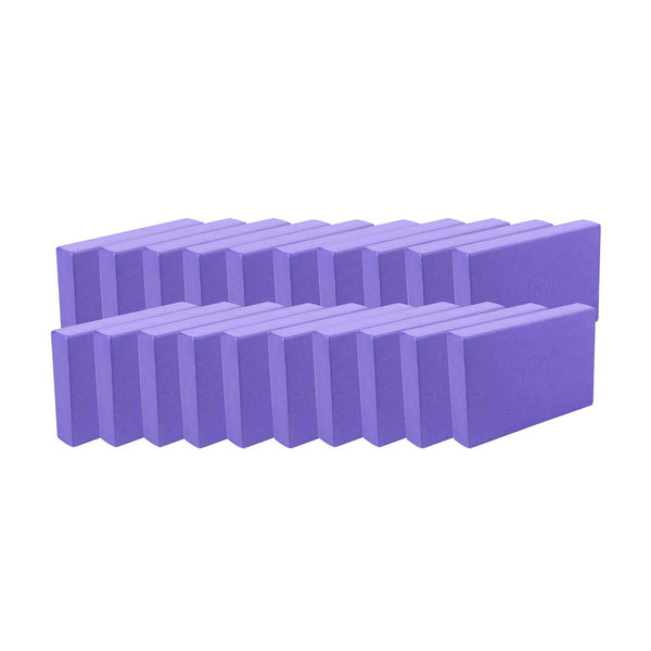 Box of 20 Purple Yoga Blocks