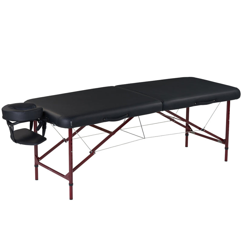 Master Massage 70cm ZEPHYR Portable Aluminium Massage Table Package - The ideal platform for ANY Beginning Massage Therapists! (Black Color)