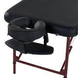 Master Massage 70cm ZEPHYR Portable Aluminium Massage Table Package - The ideal platform for ANY Beginning Massage Therapists! (Black Color)