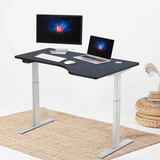 Hi5 Right L Shape Electric Height Adjustable Sit Standing Desk Office Computer Workstation(140*83cm)