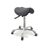 Master Massage Berkeley Ergonomic Split Seat Style Saddle Stool Royal Blue