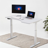 Hi5 Right L Shape Electric Height Adjustable Sit Standing Desk Office Computer Workstation(140*83cm)