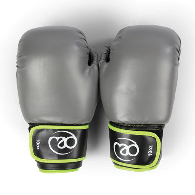 PVC Sparring Gloves (Green/Grey) - 12oz