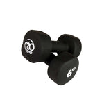 6kg Neoprene Dumbbells - Black (Pair)