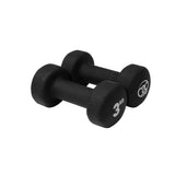 3kg Neoprene Dumbbells - Black (Pair)