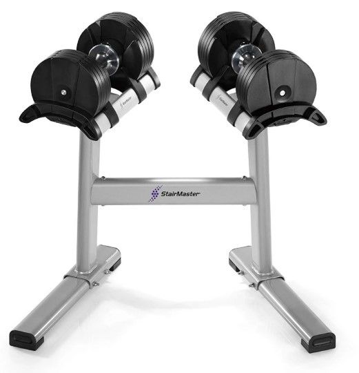 STAIRMASTER DUMBBELLS & STAND