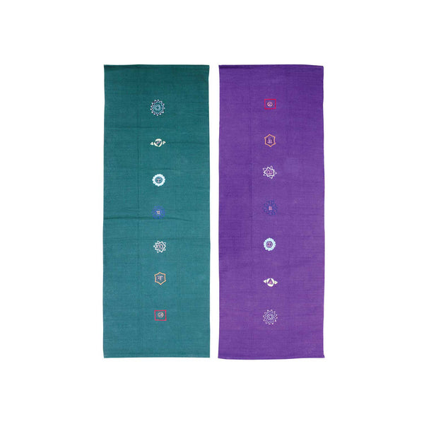 Cotton Yoga Rug - Chakra Pattern